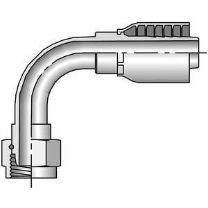 PARKER 1B243-16-16 Hydraulikschlauchanschluss, 90-Grad-Winkel, 1 Zoll Innendurchmesser, Stahl | AF9ATD 29TK16
