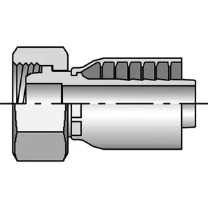 PARKER 1C643-30-16 Hydraulic Hose Fitting Straight, 1 Inch Internal Diameter, Steel | AF9ARY 29TK11