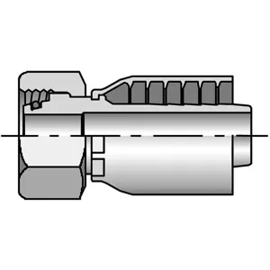 PARKER 1C943-38-20 Hydraulic Hose Fitting Straight, 1 Inch Internal Diameter, Steel | AF9ARP 29TK03