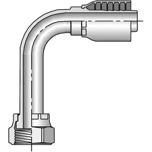 PARKER 1J143-20-20 Hydraulic Hose Fitting 90 Deg Elbow, 1 Inch Internal Diameter, Steel | AF9ARV 29TK08