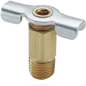 PARKER DC602-2 Drain Cock, 1/8 Inch Thread Size, Brass | AF7LGW 21VL69