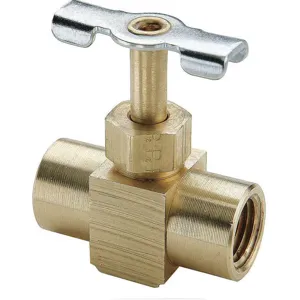 PARKER NV109P-4 Needle Valve, Brass, Female Pipe, In Line | AF7LGV 21VL65