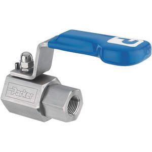 PARKER HPBYB8FF Hi-Pro Ball Valve, 316 Stainless Steel, 1/2 Inch Pipe Size | AD7JXR 4EUK3 / HPBYB8FF-GR