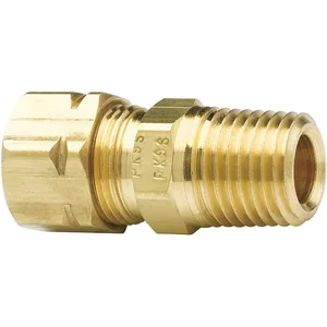 PARKER L68CA-4-4 Connector Low Lead Brass Compression x M 1/4in | AE4HKR 5KNF3