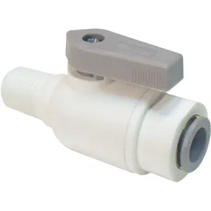 PARKER LFPP4VMC4 Ball Valve, 1/4 Inch Outside Diameter, Polypropylene, Connector | AE6QMR 5UMX7