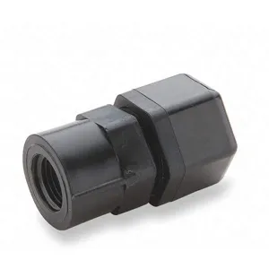 PARKER P4FC4 Compression Fitting, 1/4 Inch Outside Diameter, Polypropylene | AC4GQP 2ZRX9