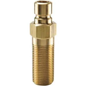 PARKER PN351-25 Nipple, 3/8 Inch Body Size, 1/8 -27 Inch Thread Size, Brass | AG6UCJ 48C230