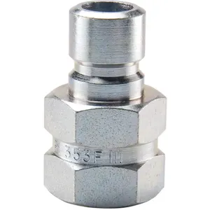 PARKER PN353F Nipple, 3/8 Inch Body Size, 3/8 -18 Inch Thread Size, Steel | AG6UCZ 48C244