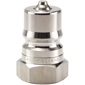 PARKER SSH2-63Y Hydraulic Coupler, 1/4 Inch Body Size, Steel, FNPT Threads | AC4XRK 31A910