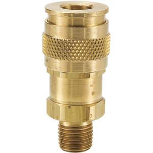 PARKER UC-251-6MP Coupling, 3/8 Inch Thread Size, 150 Psi, Brass | AC4WDN 30N397