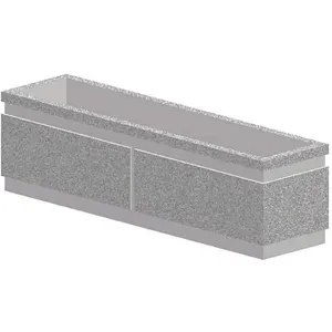 PETERSEN MFG. P18X72 Security Planter Rectangle 20 Inch Height | AH3DRJ 31EX53