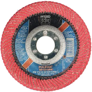 PFERD 67381 Flap Disc 4-1/2 x 7/8 Ceramic 60 L | AC6GFT 33N407