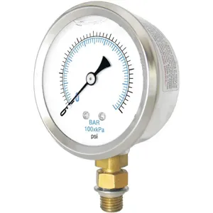 PIC GAUGES 201L-25XP-SAE Pressure Gauge Liquid Filled | AG9EGL 19RZ24