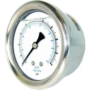 PIC GAUGES 202L-404A Vacuum Gauge 1/4 Inch NPT 4 Inch | AG9LJF 20TW51