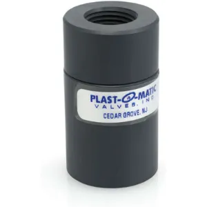 PLAST-O-MATIC CKD050EP-PV Check Valve, EPDM Seal, PVC, 1/2 Inch Size | CD4HCE