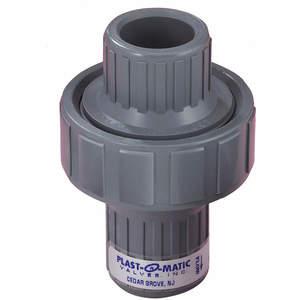 PLAST-O-MATIC CKM100EP-PV Check Valve, EPDM Seal, PVC, 1 Inch Size | CD4HAD