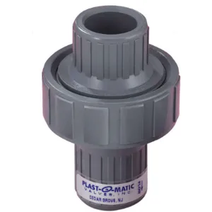 PLAST-O-MATIC CKM075EP-PV Check Valve, EPDM Seal, PVC, 3/4 Inch Size | CD4HAC