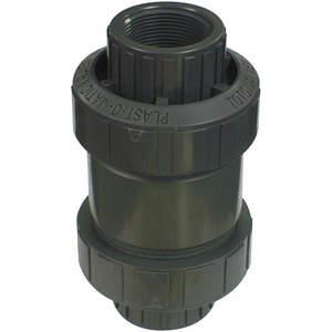 PLAST-O-MATIC CKS150EPT-NC-CP Check Valve, Threaded EPDM Connection, CPVC, 1-1/2 Inch Size | CD4HBG