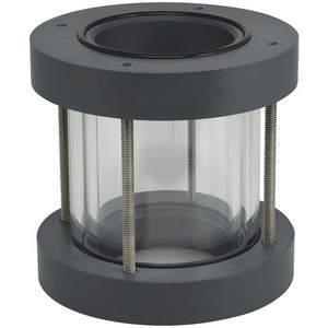 PLAST-O-MATIC GY300V-PP Sight Glass, Double Cylinder Wall, Viton Seal, 3 Inch Size | AA3GEM 11K424