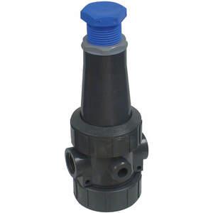 PLAST-O-MATIC PRHM050V-CP Pressure Regulator, Spring, PVC Seal, 1/2 Inch Size | CD4HRP