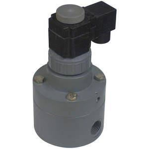PLAST-O-MATIC PS150EPW11-PV Solenoid Valve, 2-Way, 1-1/2 Inch Size, Normally Closed, PVC | AA3GFT 11K470