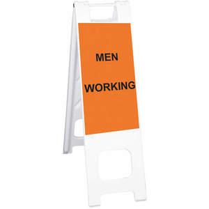 PLASTICADE 150-WHLGK1084-OBEG Barrikade-Schild „Men Working“, 45 Zoll Höhe | AF6XXM 20PF54