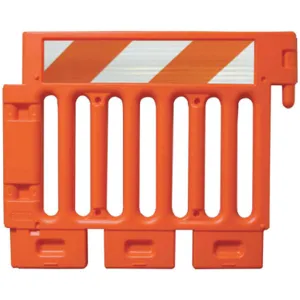 PLASTICADE CSP-SW40-O-HIPFRHL Crowd/traffic Control Barricade Orange | AF6XWE 20PF50