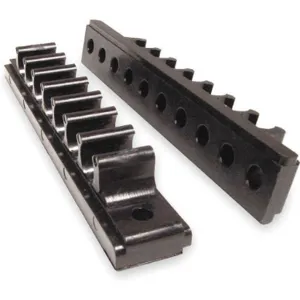 PNEUMADYNE INC MTR-250-102 Tube Rack 10 Channels 1/4 Inch Black - Pack Of 2 | AB9ZUZ 2HAC1