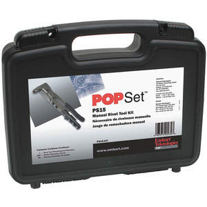 POP PS15-KIT Rivet Tool Kit, 3/32, 1/8, 5/32, 3/16 Inch Size | AD3JGJ 3ZLX6