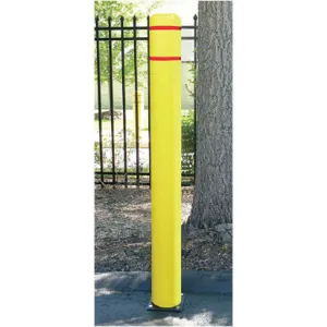 POST GUARD 122CM Flexible Bollard Concrete H 72 Inch Yellow | AE9UGH 6MGW5