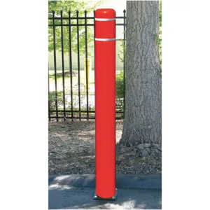 POST GUARD 122CMR Flexible Bollard Concrete H72 Red Cover | AE9VDK 6MPW2