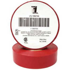 POWER FIRST 19N750 Electrical Tape 3/4 x 60 Feet 7 Mil Red | AA8QPU