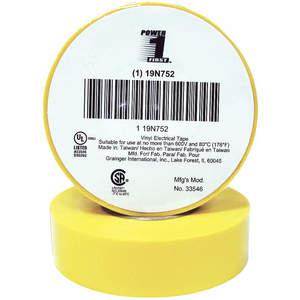 POWER FIRST 19N752 Electrical Tape 3/4 x 60 Feet 7 Mil Yellow | AA8QPW