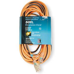 POWER FIRST 1FD55 Extension Cord 50 Feet | AA9UGY