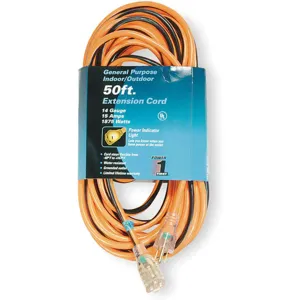 POWER FIRST 1FD55 Extension Cord 50 Feet | AA9UGY