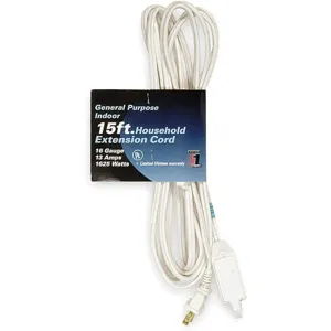 POWER FIRST 1FD70 Extension Cord 15 Feet | AA9UHP