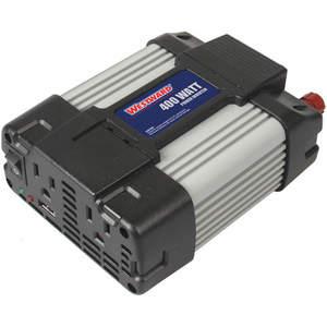 POWER FIRST 26W999 Inverter 12vdc 400w 2 Outlets | AB8QQE