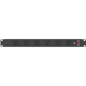 POWER FIRST 2MV42 Outlet Strip 15a 120v Black | AC2UBL