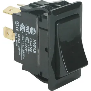 POWER FIRST 2VLR2 Rocker Switch Dpst 4 Connections | AC3QXM