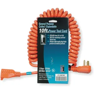 POWER FIRST 3AY48 Extension Cord 3-10 Feet | AC8KLT