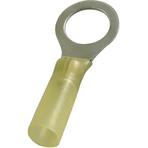 POWER FIRST 4FRF2 Ring Terminal Yellow Brazed 12-10 - Pack Of 25 | AD7NZE