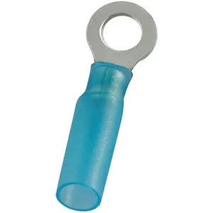 POWER FIRST 4FRF3 Ring Terminal Blue Brazed 16 To 14 - Pack Of 25 | AD7NZF