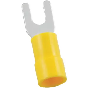 POWER FIRST 5UGN9 Fork Terminal Yellow 12 To 10 Awg - Pack Of 50 | AE6PHP