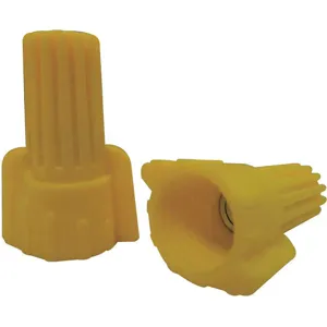 POWER FIRST 5UYJ7 Wire Connector Wing Yellow - Pack Of 100 | AE6TQK