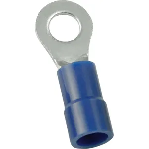 POWER FIRST 5WHG4 Ring Terminal Blue Butted 16 To 14 - Pack Of 100 | AE7ATC