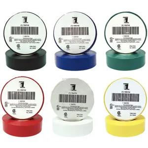 POWER FIRST 7DX32 Electrical Tape 7 mil 60 Feet Assorted Colors | AJ2KAQ