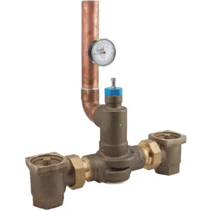 POWERS LFSH1435 W/TP GAUGE Mixing Valve Lead Free Brass | AB8QXZ 26X134