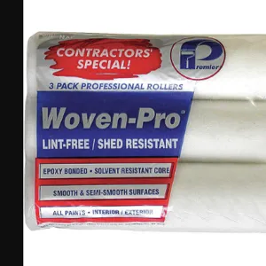 PREMIER 3LF38 Paint Roller Cover 9 Inch Woven Fabric Pk3 | AF9CVE 29UT43