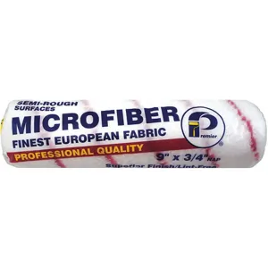 PREMIER 9MCR-75 Microfiber Roller 9 inch Length 3/4 inch Nap | AG4JZN 34AN68