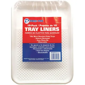 PREMIER PTL-10 Paint Tray Liner 2 Quart Plastic - Pack Of 10 | AB7XRU 24K690